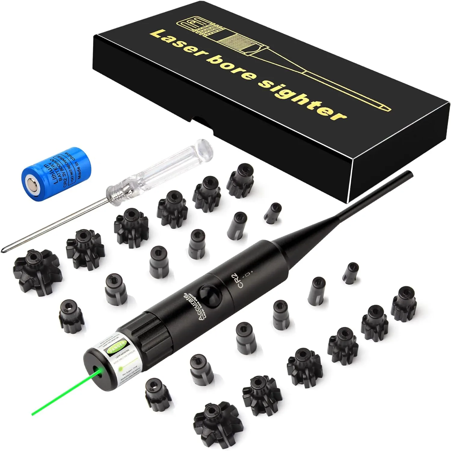 Laser Boresighter Kit .177 .22 Caliber to .78 Red Laser Collimator For Glock Rifle - view 6