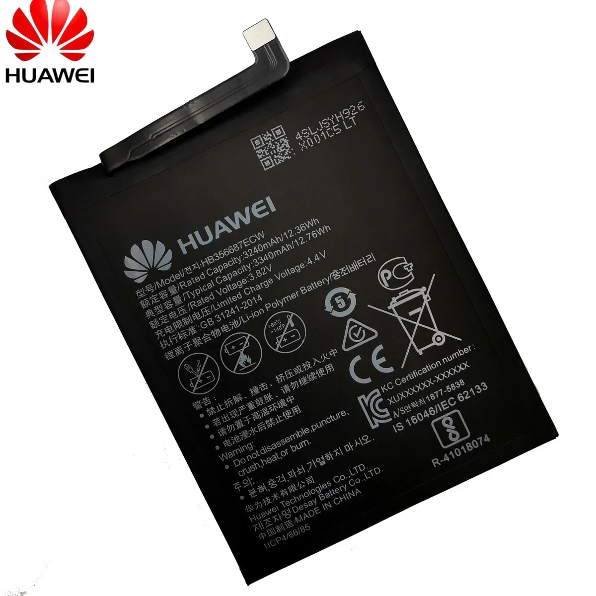 Hua Wei Battery HB356687ECW For Huawei Nova 2 plus  Nova 2i 2S 3i 4e  G10 / Mate 10 Lite SE  Honor 7X 9i P30 Lite Batteries