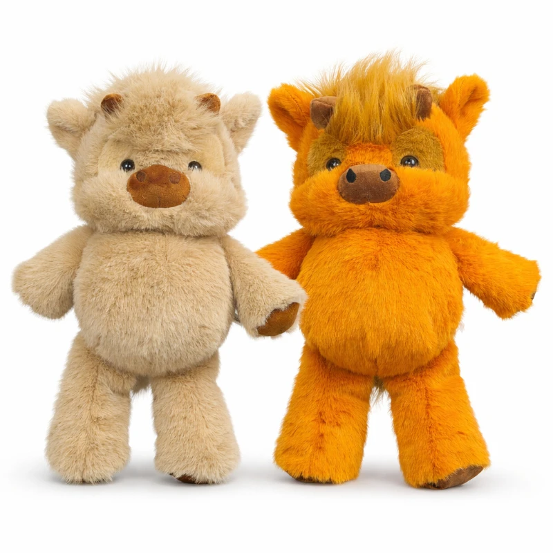 

2026 New Stock Cute Running Cow Plush Toy Soft Stuffed Animal Kawaii Cow Doll Plushie Kids Birthday Gift Room Decor Collectible