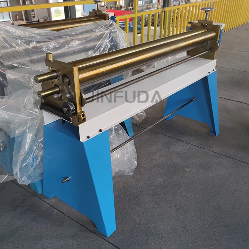 Manual Hand rolling machine  used for thin metal plate rolling min rolling diameter 100 mm.