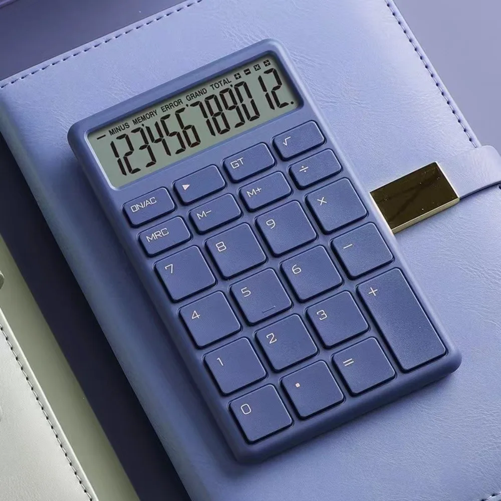 Digital Display Mini Calculator Accounting Tools Battery-powered Student Calculator Lightweight Portable 12-digit Calculator