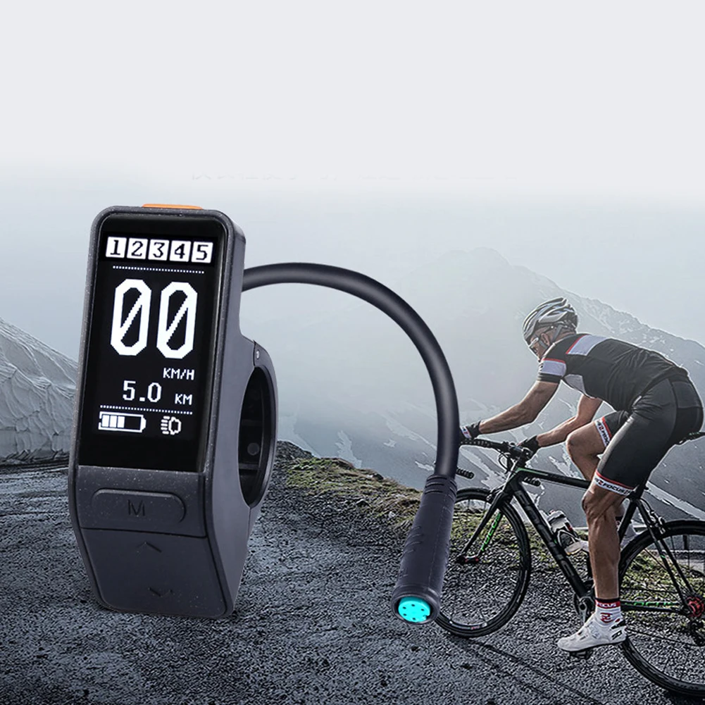 

Для bafang eBike Smart Meter ЖК-дисплей с 9-скоростными настройками Водонепроницаемая подсветка IP65 Контроль яркости и данные езды