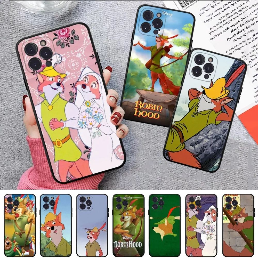 Disney Robin Hood Phone Case For iPhone 15 14 11 12 13 Mini Pro XS Max Cover 6 7 8 Plus X XR SE 2020 Funda Shell