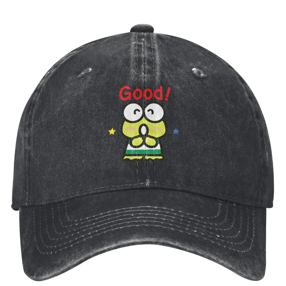 Keroppi Good Denim Baseball Cap Outdoor Sports Hip Hop Dad Hats Summer Couple Women y2k Cool Designer Baseball Caps