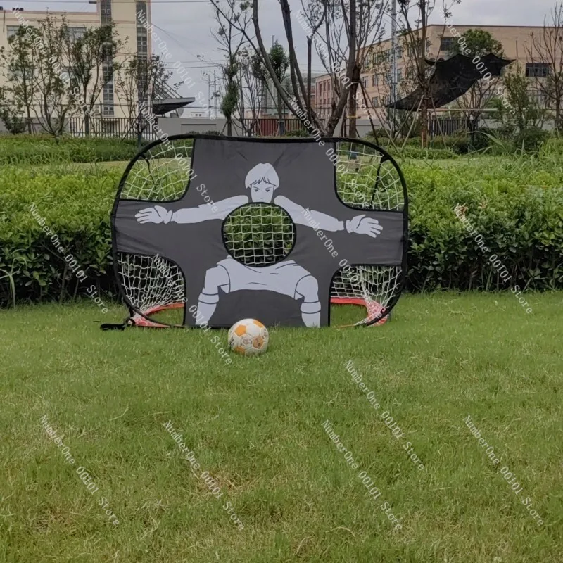 折りたたみ式サッカーゴールフレーム、子供用、ポータブルトレーニングネット、屋外、学校や遊び場用の移動式サッカー練習セット