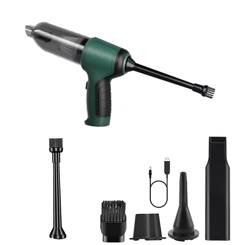 

120W 9000Pa Super Powerful Wireless Blow and Suck Dual-Purpose Handheld Household Portable Car Keyboard Vacuum Cleaner-B jasmine