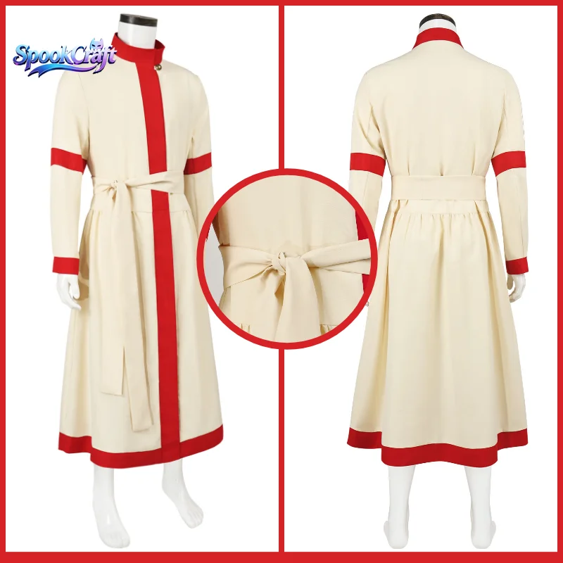 New Medieval Kaftan Robe Priest Cosplay Long Cloak Halloween Stage Performance Costume For Men Women