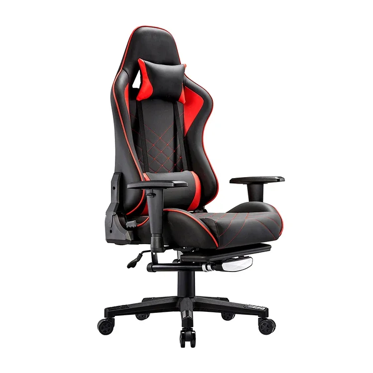 Wholesale Custom Adjustable Height Swivel High Back Computer Gaming Chair With Footrest