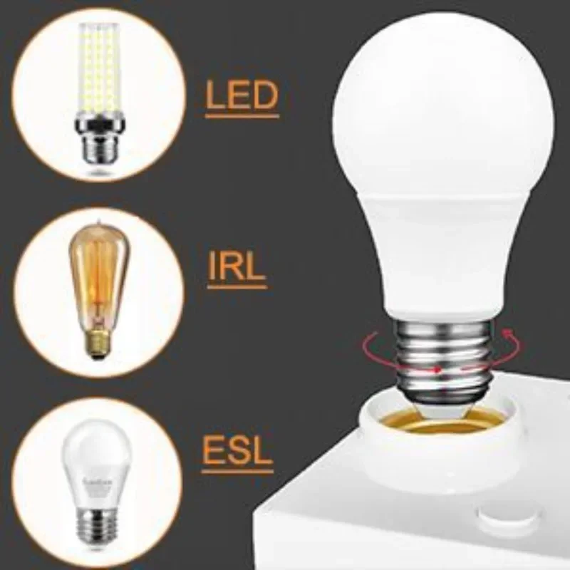 PIR Motion Sensor Light Socket Automatic Human Infrared Sensor Lamp Holder LED Bulb Light E27 AC85-265V Intelligent Delay Base