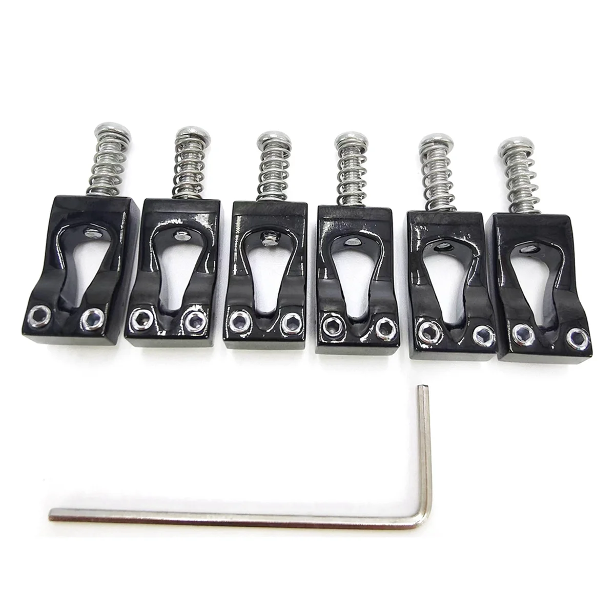

Qcvv-10.8mm Electric Guitar Gourd Bridge Brass Bridge Saddle,Black