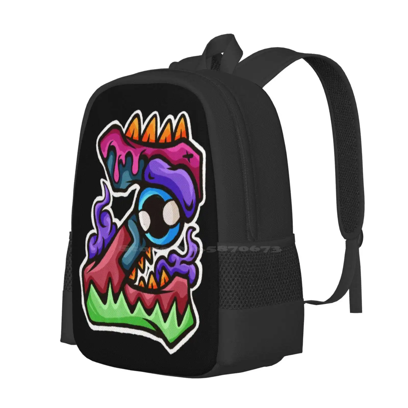 Z Hot Sale Backpack Fashion Bags Alvabet Font Monster Holiday Hallowen Cute Kid