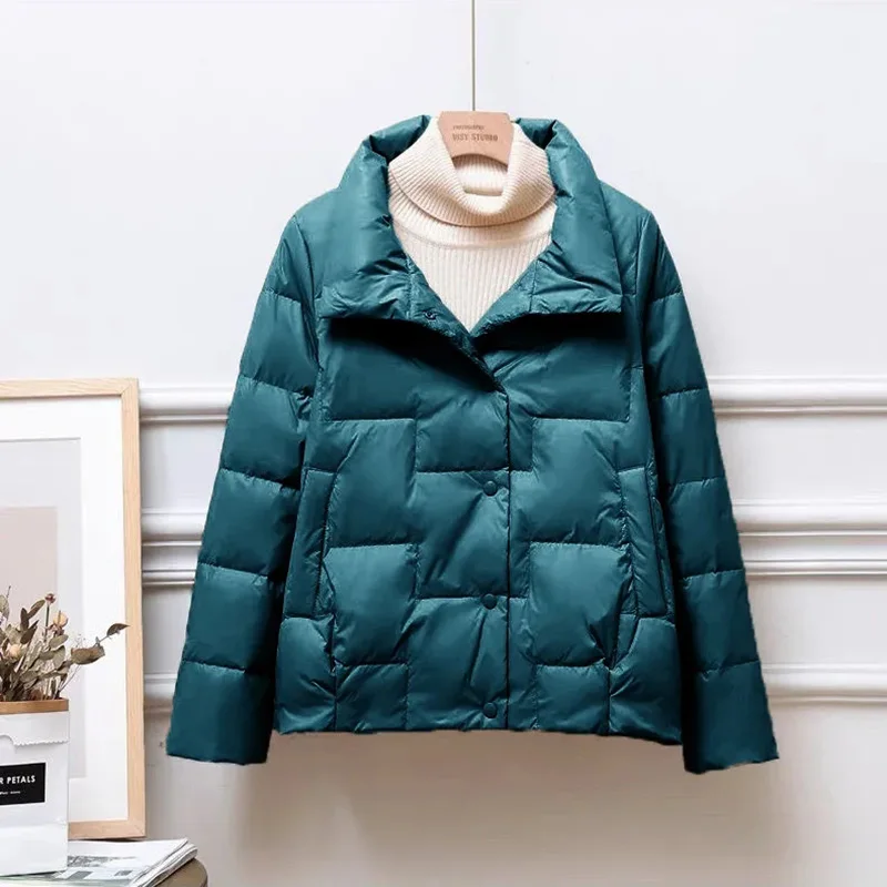 Down Cotton Jacket Womens Clothes 2024 New Winter Jacket Korean Loose Padded Coat Female Large Size Outerwear Short Light Parkas