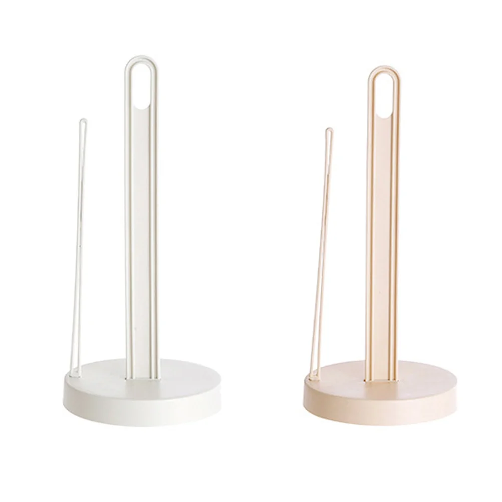 

Plastic Standing Roll Paper Holder Kitchen Bathroom Tissue Stand Rustproof Non-Toxic Anti-Slip Base Towel Napkin Wrap Storage