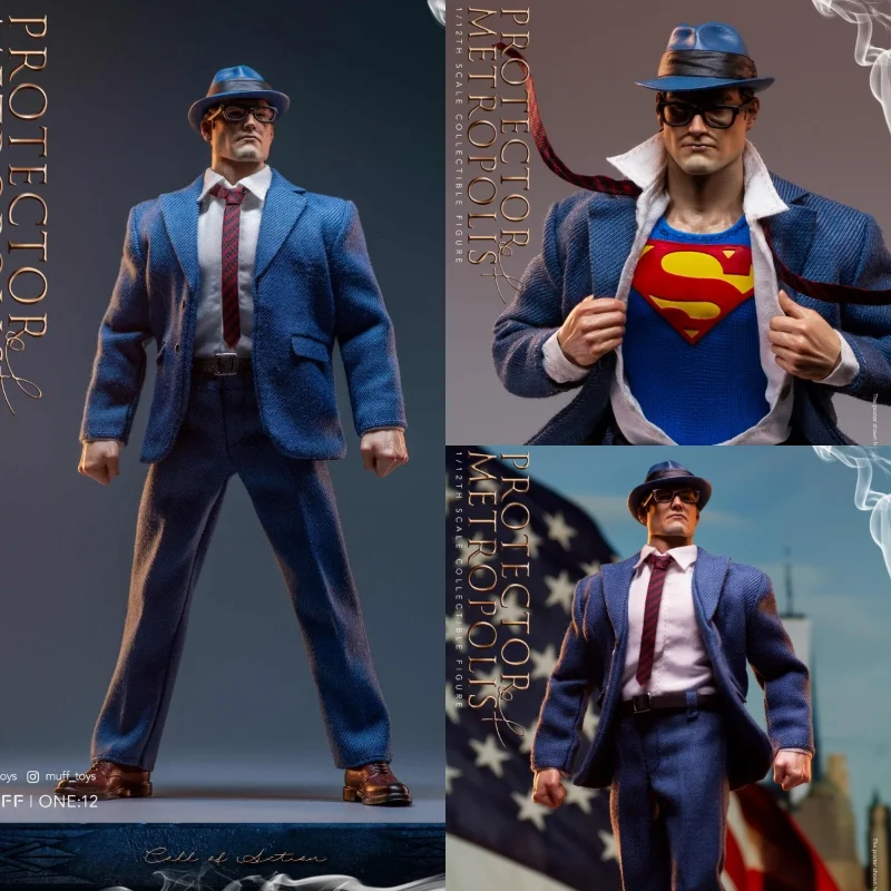 Muff Toys 1/12 Male Soldier Superman Clark Kent Protector Of Metropolis Messenger Of Justice Call  6in Action Figure Model Toys