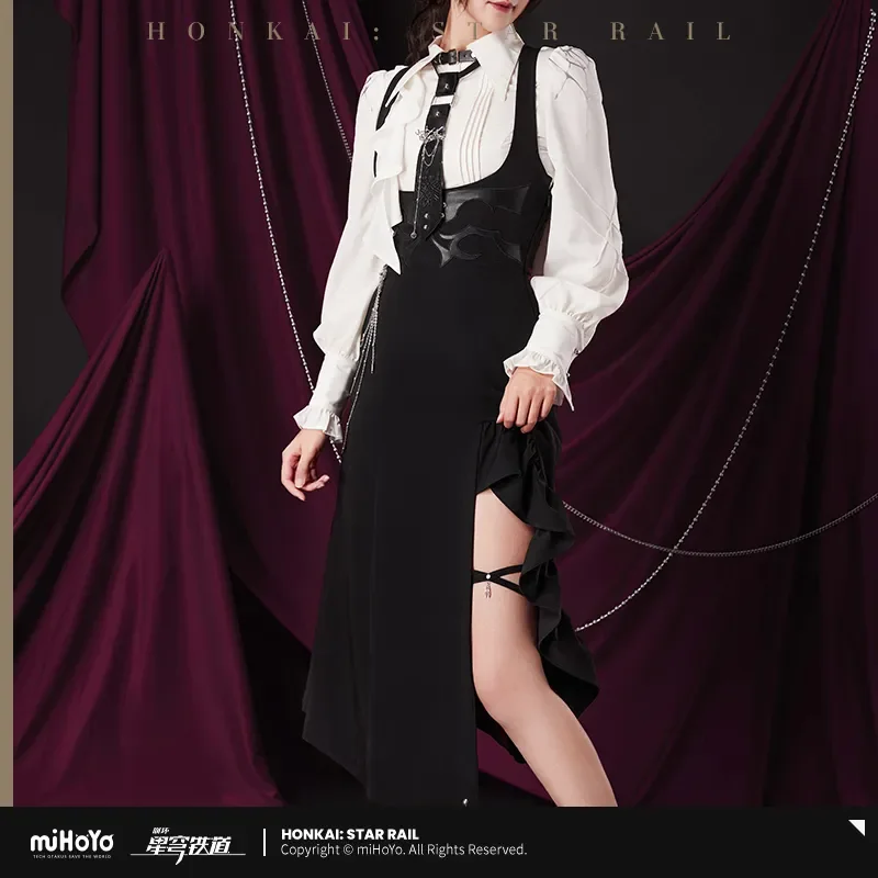 Official Anime Game Honkai: Star Rail Official MiHoYo Kafka Theme Cosplay Fashion Women's Suspender Skirt Role Play