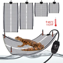 5W 15W 25W 35W Graphene Reptiles Heating Mat with Adjustable Temperature Controller Terrarium Climbing Pet Heating Warm Pads