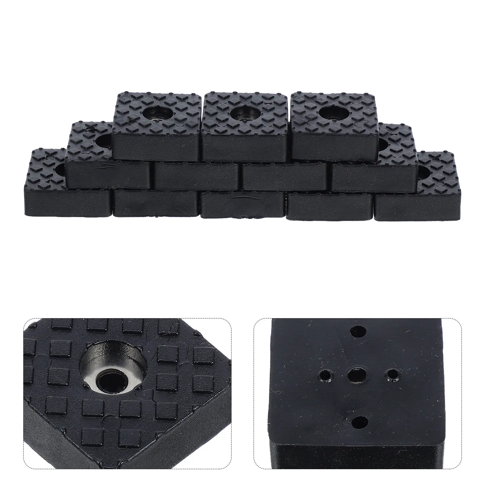 

12Pcs Furniture Floor Pads High-Density Rubber Non-Slip Leg Protectors for Living Room Bedroom Dining Area Table Chair Sofa Bed