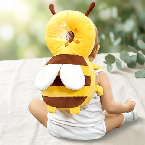 Little Bee Baby Head Protection Pillow - Breathable anti fall hat suitable for young children's head protection, Christmas gift