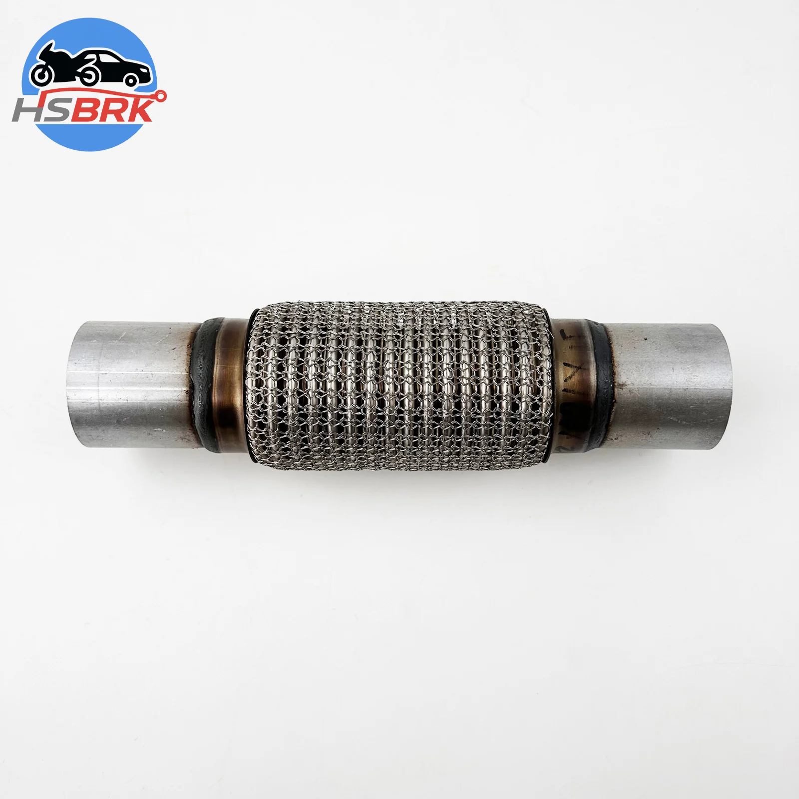 

304 Stainless Steel Weaving Car Universal Exhaustt Flexi Exhaust Pipe ID38-102mm Muffler Exhaust Wire Transfer Elbow Accessory