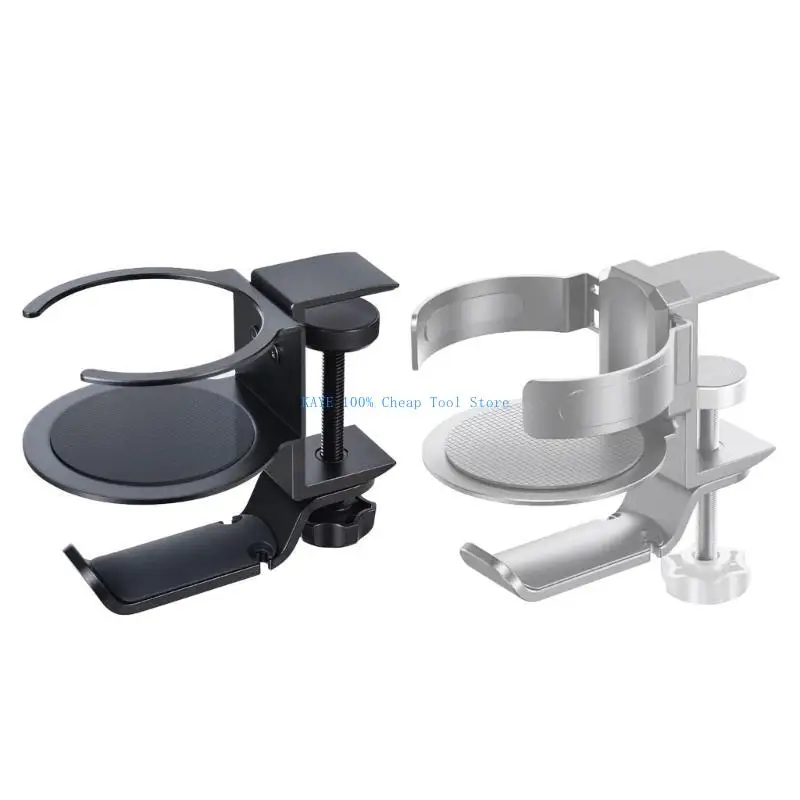 

G6KA 360 Degree Rotating Under Table Cup Holder Gaming Headsets Hangers Mount Drink Cup Mugs Rack AntiSpill Cup Holder Enduring