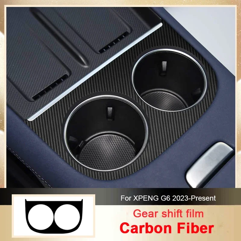 

Car Carbon Interior Sticker Auto Window Lifting Panel Decal Gear Door Protective Film Accessory For XPENG G6 2023-Present LHD