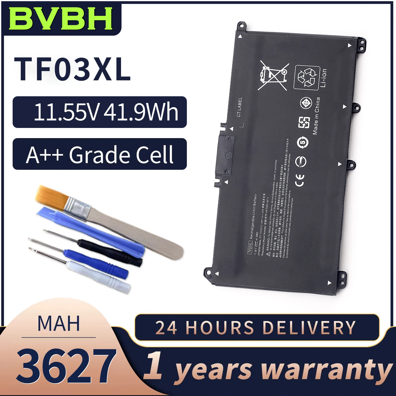 

BVBH TF03XL Battery 14-bf108TX For HP 15-CC 14-bf033TX Pavilion 14-bf008TU/HSTNN-UB7J fit TPN-Q190 Q191