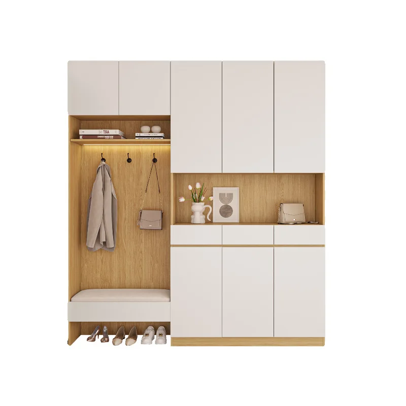 

Door shoe cabinet, home modern simple door heightened shoe cabinet