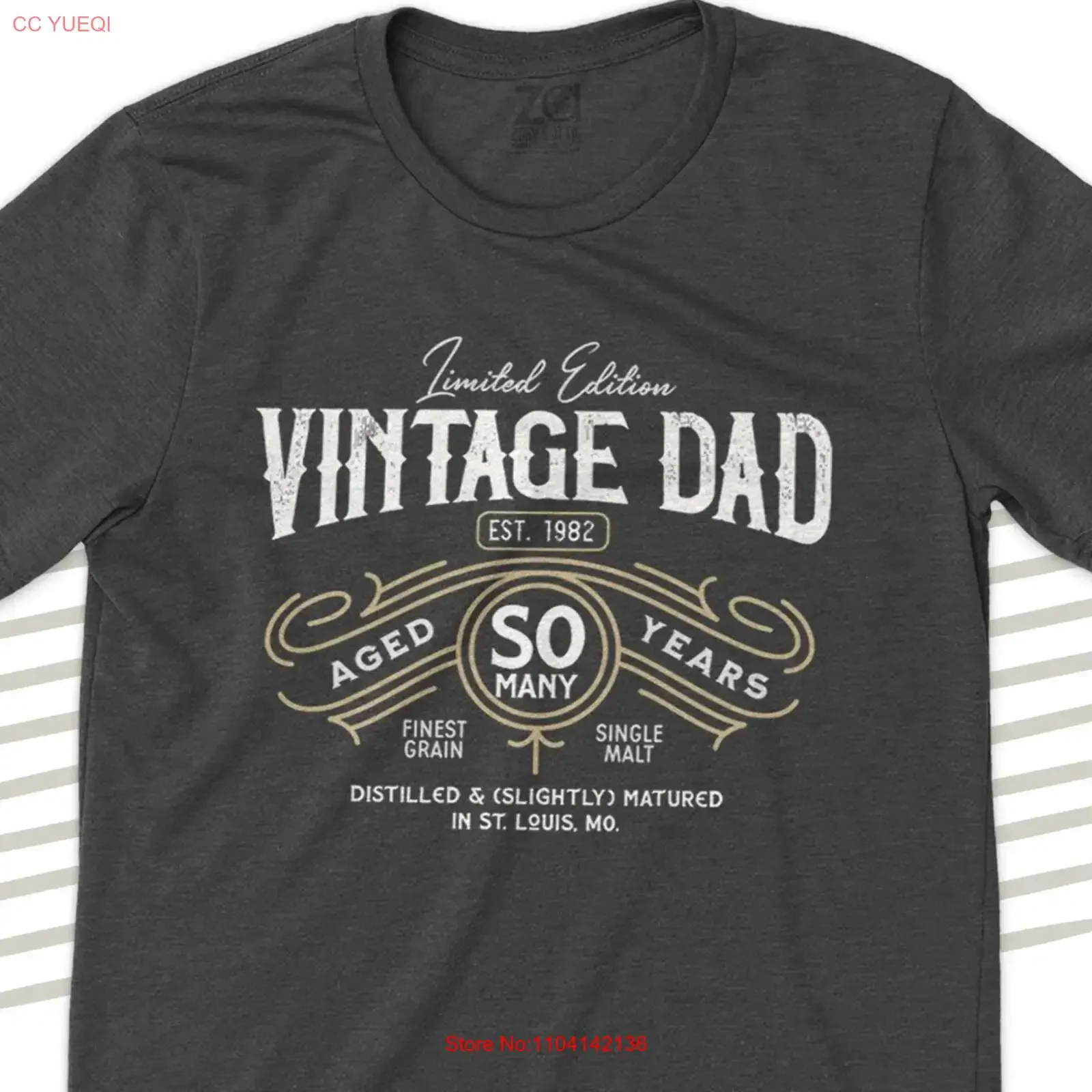 Father's Day shirt vintage dad limited edition DARK T whiskey bourbon label look fathers gift for or grandpa vintage Washed