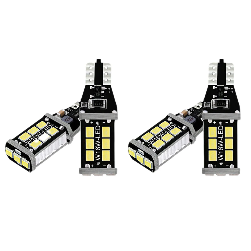 4 Stuks Helder Wit Canbus Led Lamp Voor Auto Back-Up Achteruitrijlichten 912 921 T15 W 16W