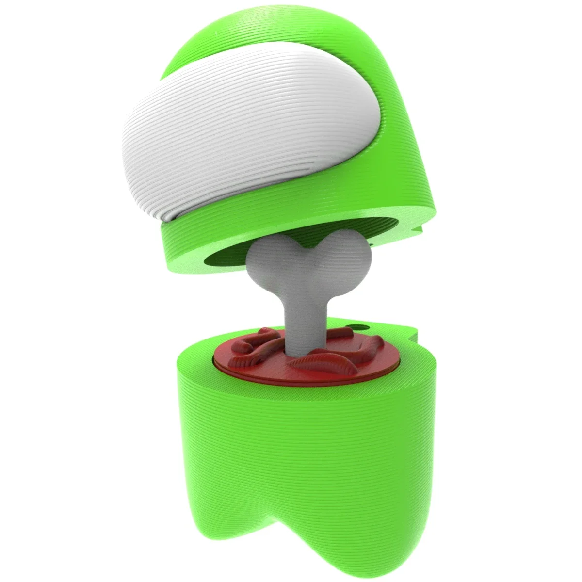 Amoung Figure Action Game Astronaut Demountable Toy Collectible Figure (Neon Green)-ARTBOX3D