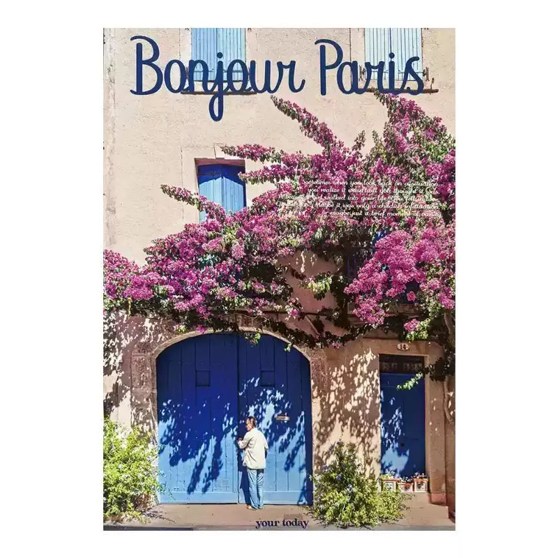 French Town Poster Stickers European Architecture Flower Wall Photography Caf é Atmosphere Decoration Stickers Room Decoration