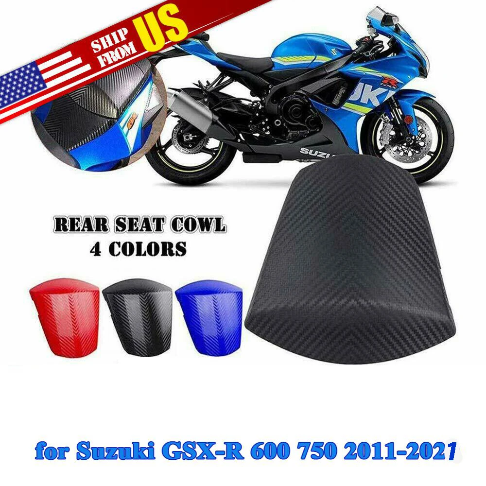 

Carbon Fiber Rear Seat Cover Cowl Fairing For Suzuki GSXR GSX-R 600 750 2011-2024 2012 2013 2014 2015 2016 2017 2018 2019 2020