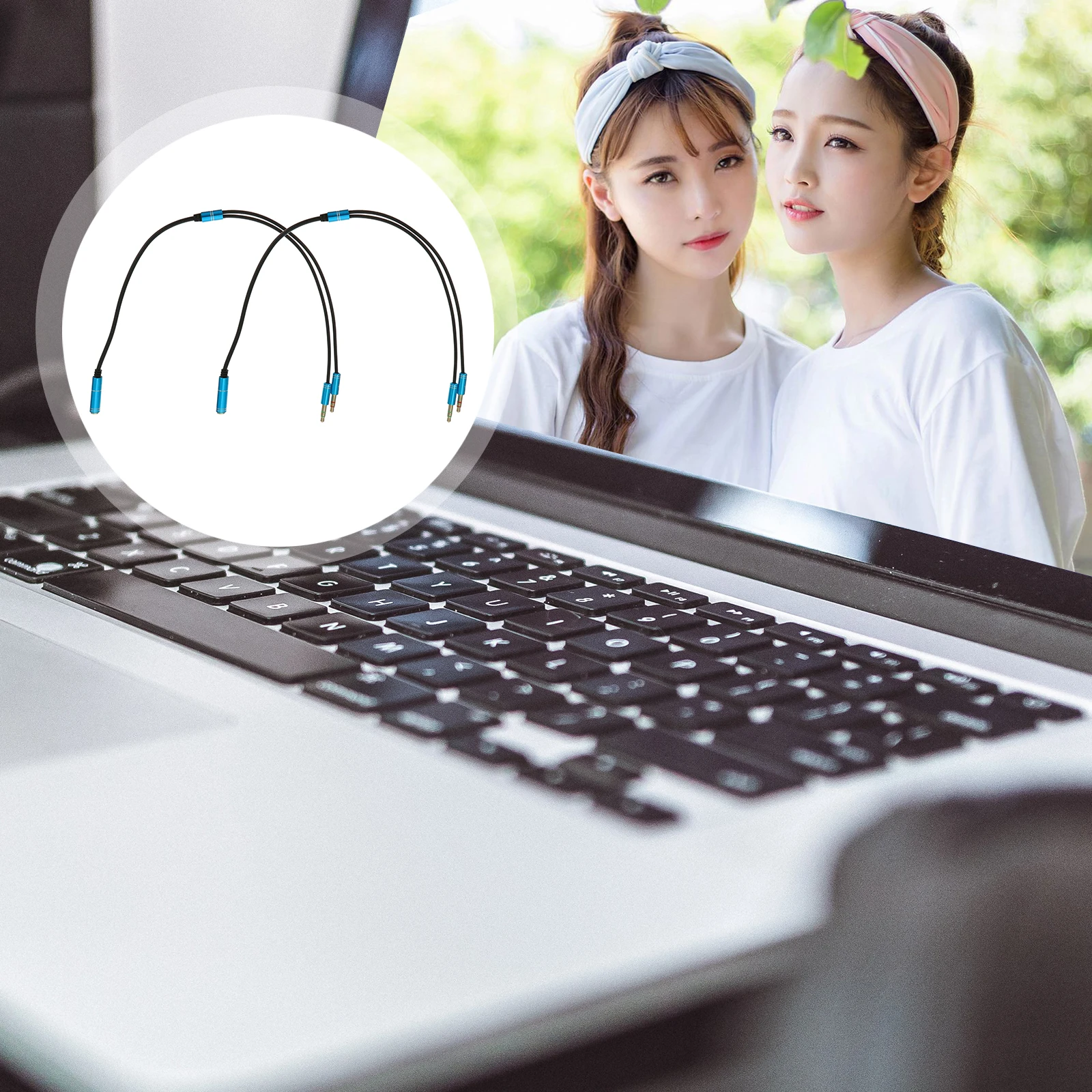 

2 шт. аудиоудлинительный кабель из алюминиевого сплава, микрофон для наушников, комбинированный адаптер 3,5 мм, разветвитель для наушников, бескислородная медь для микрофона