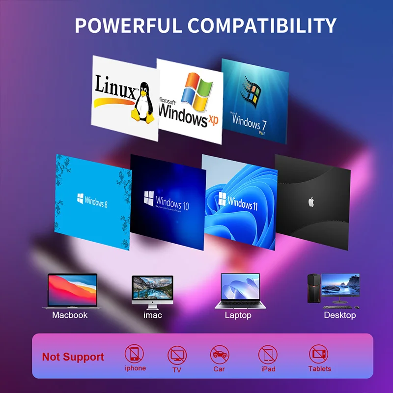 RGB External CD DVD Drive USB 3.0 Type C DVD CD Burner Writer Reader Player Optical Drive For Laptop Notebook Mac Windows os