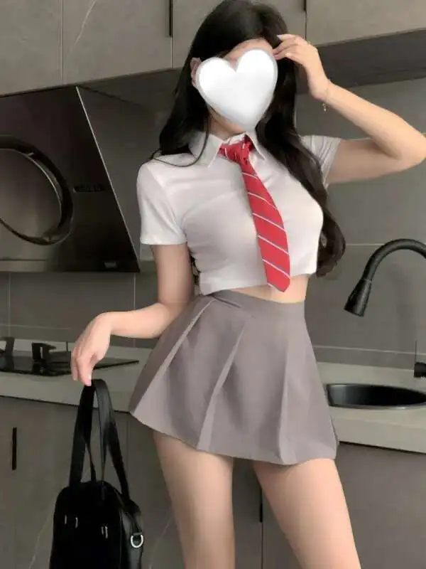 Conjunto de saias doces sexy ultra curto sem costas puro desejo estudante jk uniforme saia de duas peças conjunto estilo academia 3olv