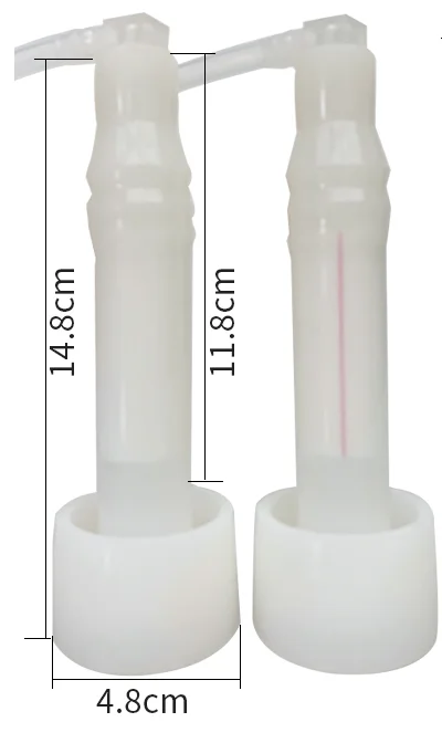 A Pair of Silicone Goat Milk Liner for Pulsation Milking Machine Part Cow Manual Milker Electric Impulse Automatic Vacuum Pump