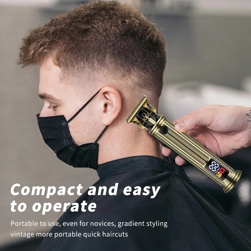 WAIKIL New Professional Electric Hair clipper for Men's Head Hair Trimmer USB Rechargeable Digital Cordless Trimmer