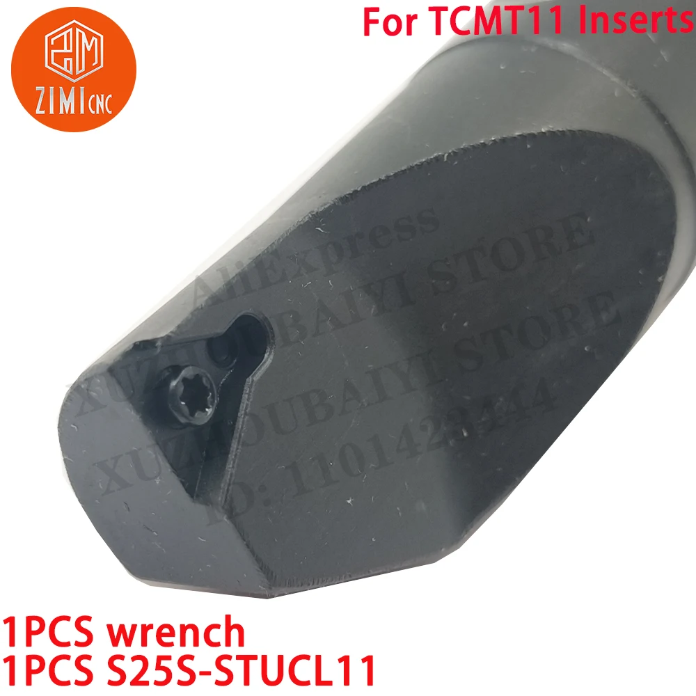1 PZ S25S-STUCL11 Meccanica CNC portautensili interno al tornio barra noiosa Per inserti TCMT11 S25S-STUCL11 tornio per metalli Strumento per tagliare