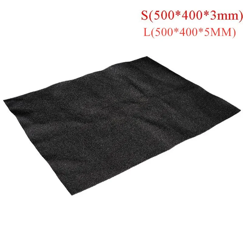 DIY 500*400*3mm/5mm Computer Mesh sponge PC Case Fan Cooler Black Dust Filter Case Dustproof Cover Chassis dust cover 60PPI