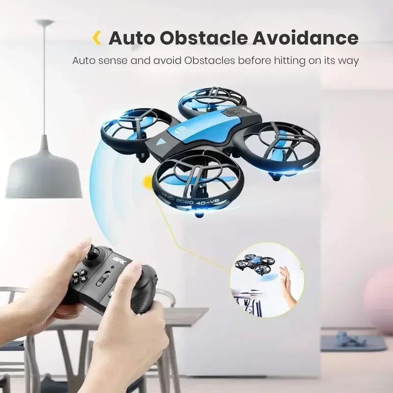 

4DRC V8 Mini Drone | 4K Camera + AI Obstacle Avoidance, Foldable & Safe Design - Best Christmas Gift for Kids 6-12