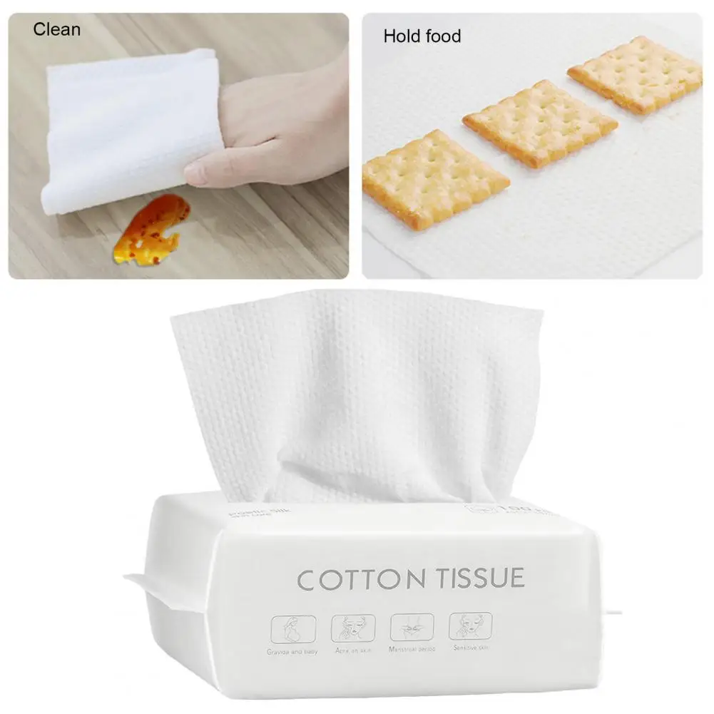 Practical Face Towel Multi-functional Makeup Wipe Dry And Wet Use Makeup Removing Disposable Extra Thick Face Towel