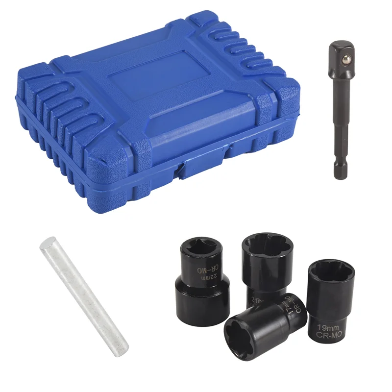 

Инструмент для снятия гайки AFOURT, набор из 6 предметов для извлечения гаек с проушинами, привод 1/2 дюйма, инструмент для снятия стопорных гаек