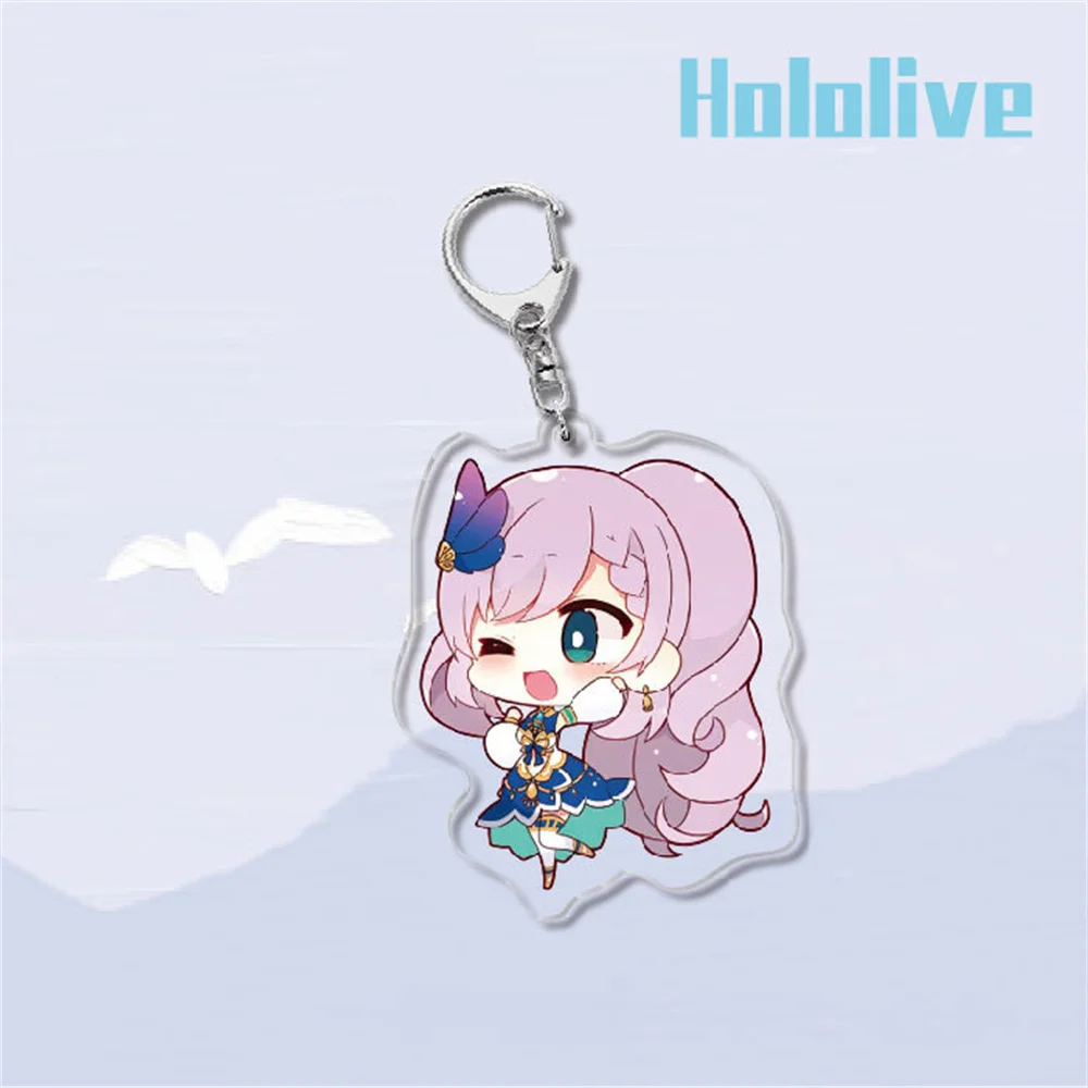 Japan Anime Hololive llavero dibujos animados figuras lindas llavero anillo ornamento Keyring bolsa encanto mujeres hombres Gift