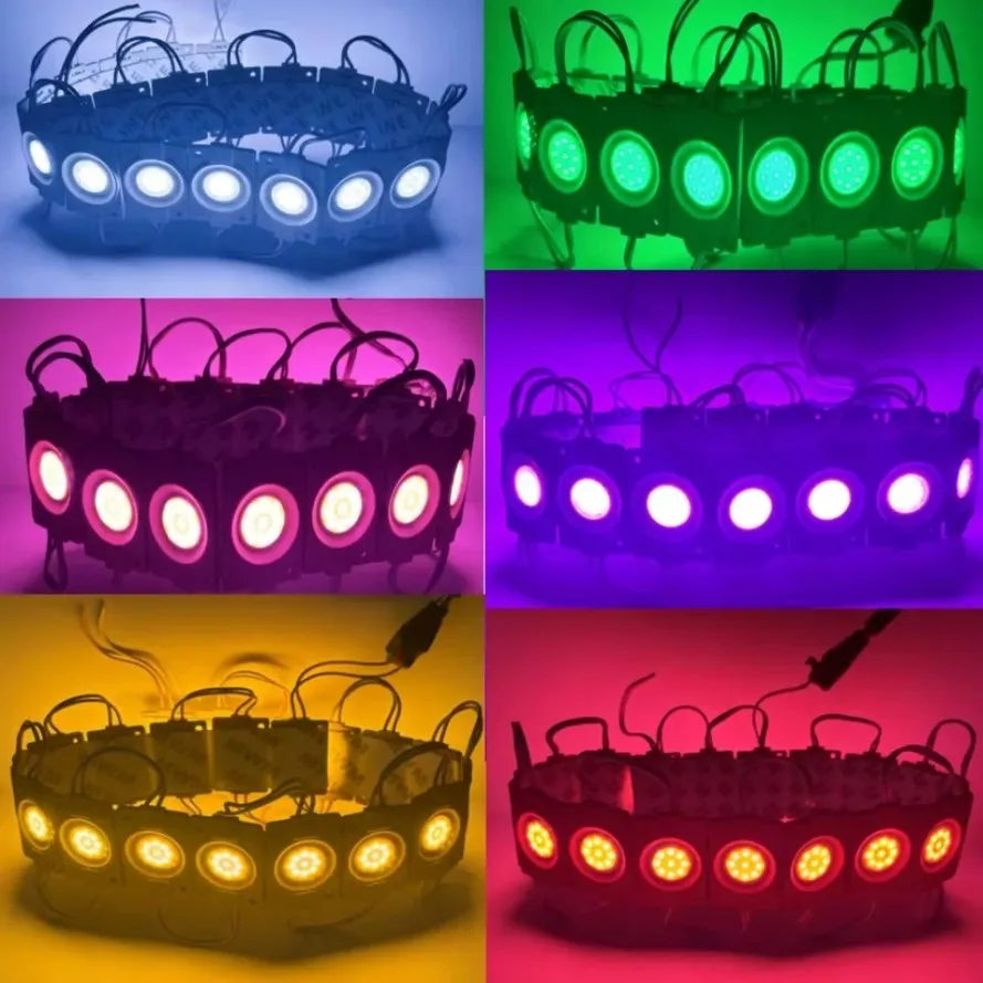 20/10PCS Wholesale Waterproof IP65 12V Multicolour Led Module COB Light Backlight Shop Banner Christmas Decorations Warm White