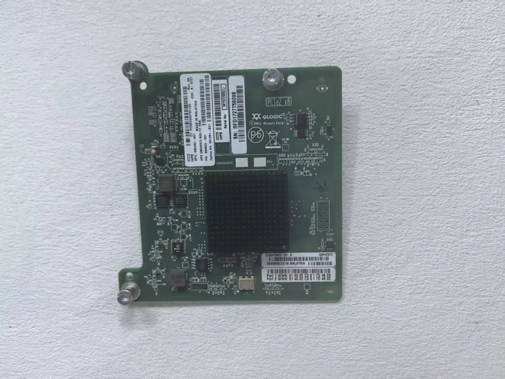 659822-001 Lpe1205A Dual Channel Fibre Channel 8Gb/S Pci Express 2.0 X4 Host Bus Adapter
