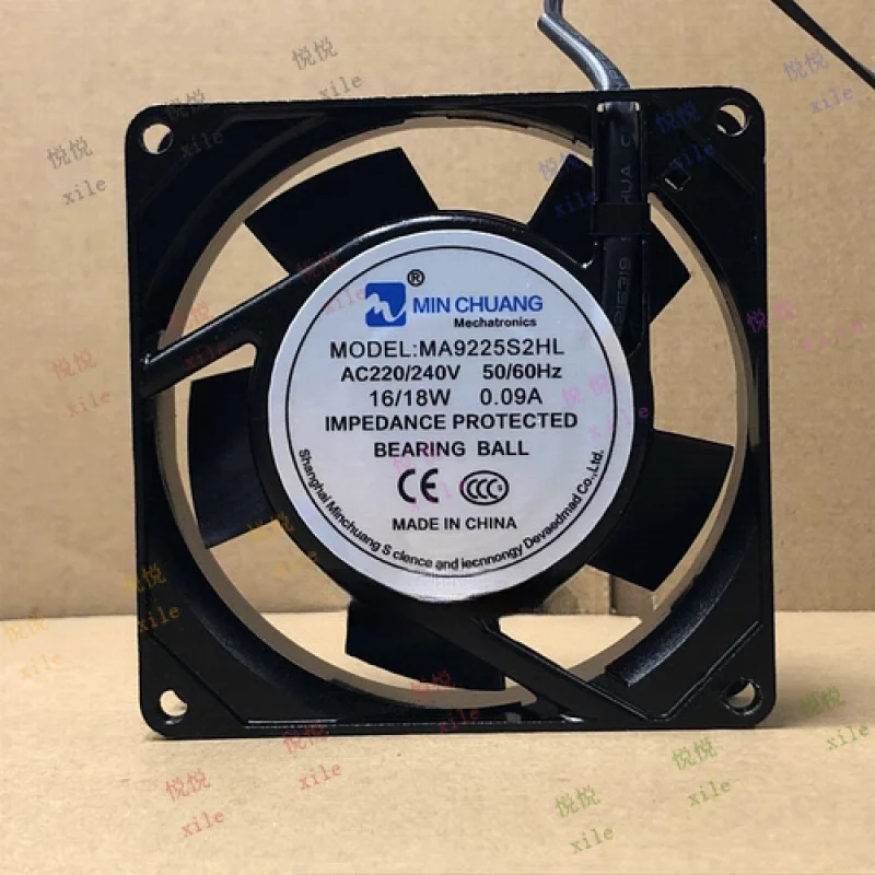 

L L FOR MIN CHUANG MA9225S2HL AC220/240V 0.09A Cooling Fan