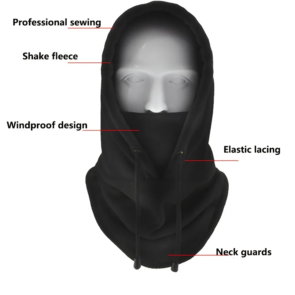 Thermal Motorcycle Face Mask Warm Ski Face Mask Hood Helmet Balaclava Hat Headwear