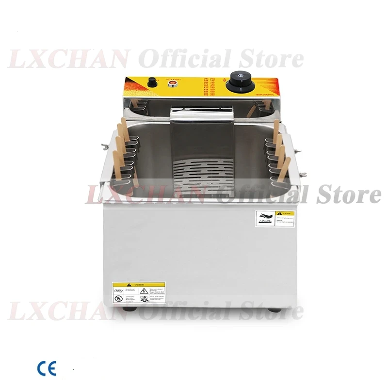 LXCHAN C﻿ommercial Electric Fryer Stainless Steel Cheese Hot Dog Fryer Cheese Hot Dog Stick/Korean Kitchen Restaurant Fryer ﻿