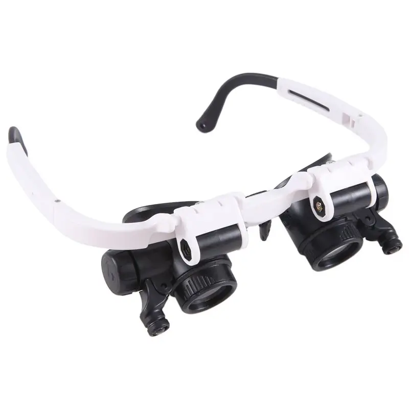 B68A 9892H-1 Spectacle Magnifier Multifunctional Headband Magnifying Glasses With Light With 8X 15X 23X Lens