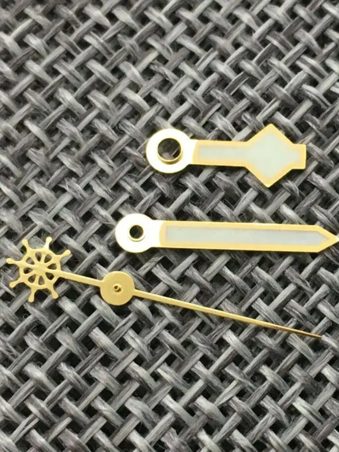 ساعة يد ذهبية بحافة سوداء ، جزء Mod ، تناسب NH35 ، NH36 ، 7s35 ، 4r35 ،